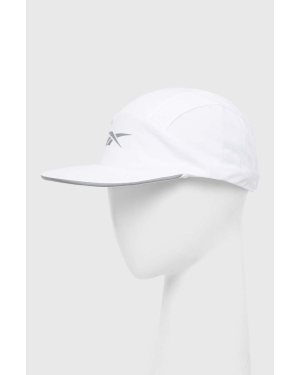 Reebok czapka z daszkiem Float Run Performance kolor biały z nadrukiem