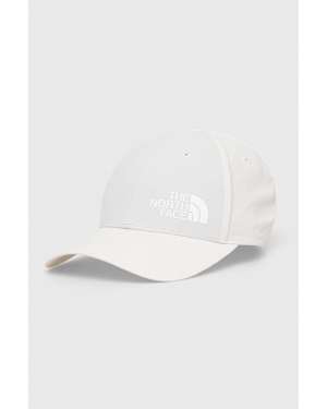 The North Face czapka z daszkiem kolor biały gładka