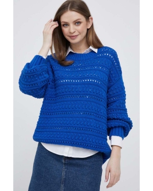 Tommy Hilfiger sweter damski kolor niebieski