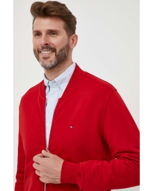 Tommy Hilfiger bluza męska kolor czerwony gładka