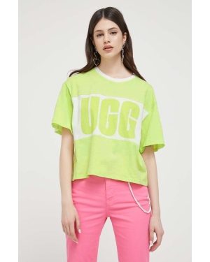 UGG t-shirt bawełniany kolor zielony
