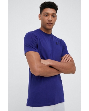 Under Armour t-shirt męski kolor niebieski gładki 1326799-439