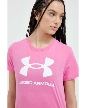 Under Armour t-shirt damski kolor fioletowy