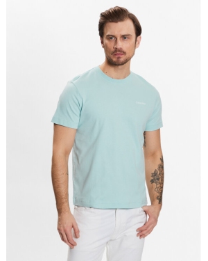 Calvin Klein T-Shirt Micro Logo Interlock T-Shirt K10K109894 Niebieski Regular Fit