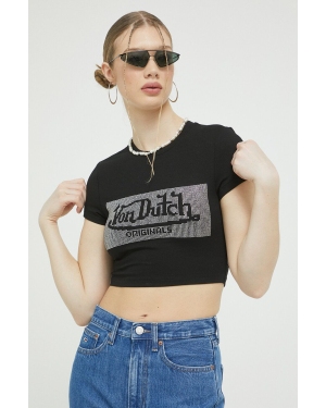 Von Dutch t-shirt damski kolor czarny