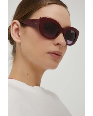 VOGUE okulary przeciwsłoneczne damskie kolor bordowy