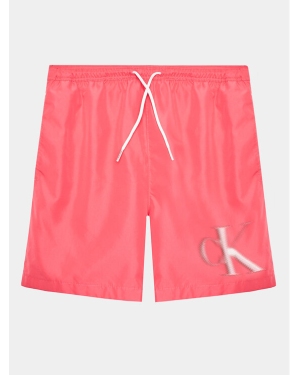 Calvin Klein Swimwear Szorty kąpielowe KV0KV00028 Różowy Regular Fit