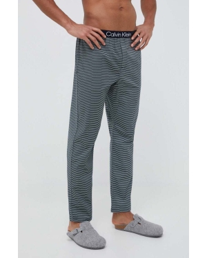 Calvin Klein Underwear spodnie piżamowe męskie kolor szary wzorzysta