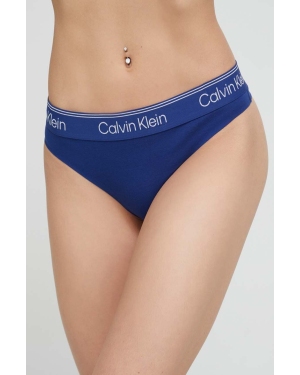 Calvin Klein Underwear stringi kolor niebieski