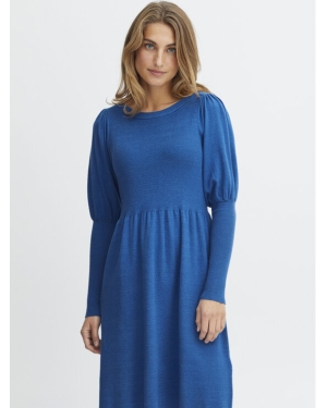 Fransa Sukienka codzienna 20611826 Niebieski Regular Fit