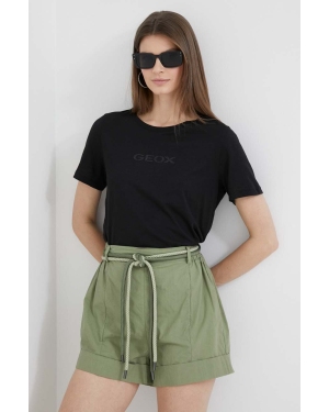 Geox t-shirt damski kolor czarny