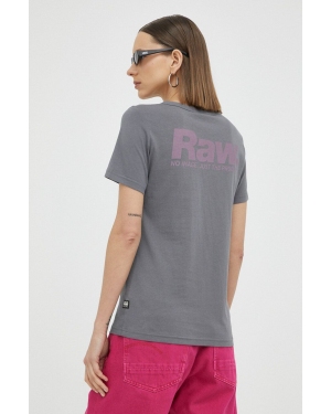 G-Star Raw t-shirt bawełniany kolor szary