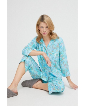 Lauren Ralph Lauren piżama damska kolor niebieski