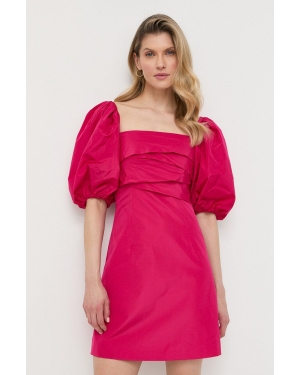 Marella sukienka kolor różowy mini rozkloszowana