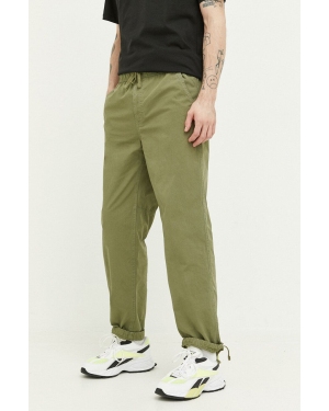 Superdry spodnie męskie kolor zielony proste