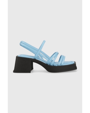 Vagabond Shoemakers sandały skórzane HENNIE kolor niebieski 5337.101.63
