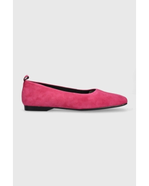 Vagabond Shoemakers baleriny zamszowe DELIA kolor różowy 5307.240.46