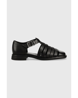 Vagabond Shoemakers sandały skórzane BRITTIE damskie kolor czarny 5551.201.20