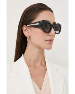 Alexander McQueen okulary przeciwsłoneczne AM0403S damskie kolor czarny