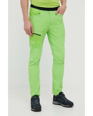 Salewa spodnie outdoorowe Agner Light 2 DST kolor zielony