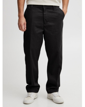 Solid Spodnie materiałowe 21107628 Czarny Straight Fit