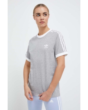 adidas Originals t-shirt bawełniany kolor szary