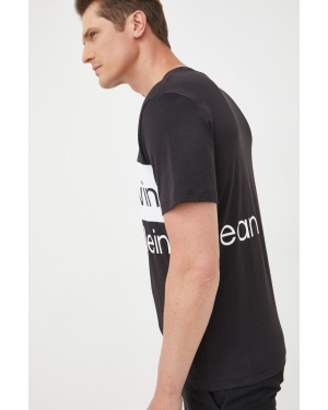 Calvin Klein Jeans t-shirt bawełniany J30J320882.9BYY kolor czarny z nadrukiem