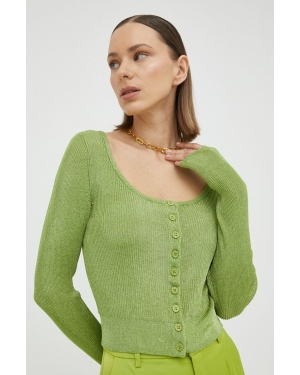 Gestuz sweter damski kolor zielony lekki