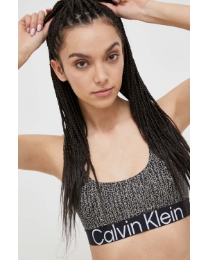 Calvin Klein Performance biustonosz sportowy Effect kolor czarny wzorzysty