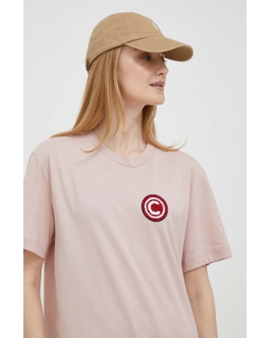 Colmar t-shirt bawełniany kolor różowy