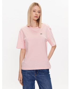 Lacoste T-Shirt TF5441 Różowy Regular Fit
