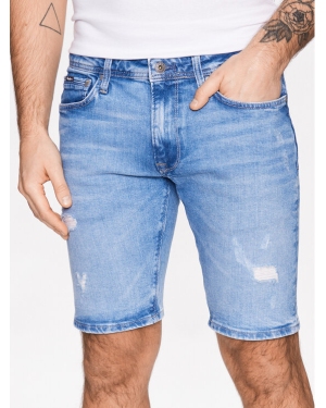 Pepe Jeans Szorty jeansowe Stanley Short PM800940VT5 Niebieski Tapered Fit