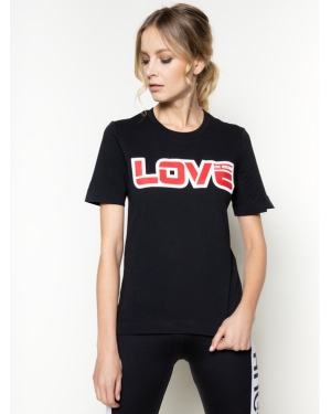 LOVE MOSCHINO T-Shirt W4F152AM 3876 Czarny Regular Fit