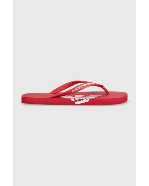 Emporio Armani Underwear espadryle kolor czerwony XVQS06 XN746 00115
