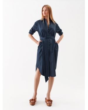 Simple Sukienka koszulowa SI23-SUD012 Granatowy Regular Fit