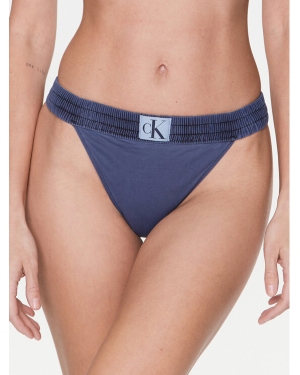 Calvin Klein Swimwear Dół od bikini KW0KW01991 Niebieski