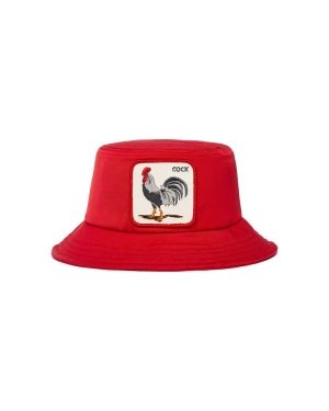 Goorin Bros kapelusz bawełniany kolor czerwony bawełniany