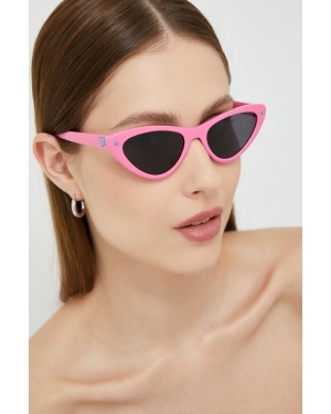 Chiara Ferragni okulary przeciwsłoneczne damskie kolor różowy
