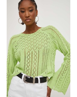 Answear Lab sweter damski kolor zielony lekki