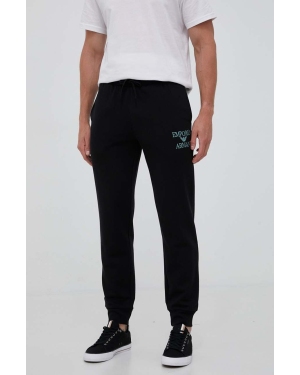 Emporio Armani Underwear spodnie dresowe kolor czarny z aplikacją