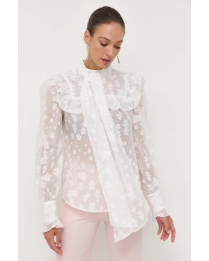 Custommade bluzka damska kolor biały wzorzysta