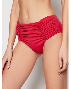 Seafolly Dół od bikini Gathered Front Retro 40343-065 Czerwony