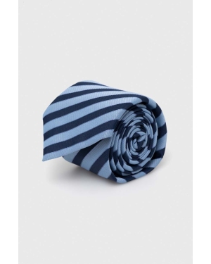BOSS krawat kolor niebieski