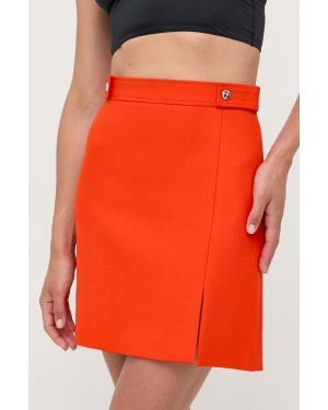 BOSS spódnica kolor pomarańczowy mini prosta