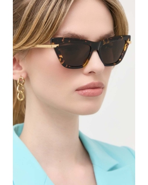 Bottega Veneta okulary przeciwsłoneczne damskie kolor szary