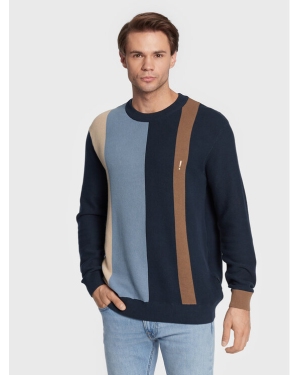 Solid Sweter 21107243 Granatowy Regular Fit