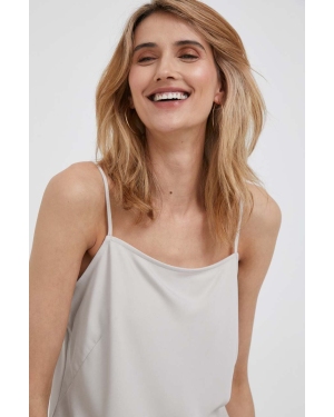 Calvin Klein bluzka kolor beżowy