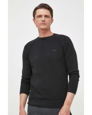 Calvin Klein sweter męski kolor czarny lekki