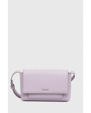 Calvin Klein torebka kolor fioletowy