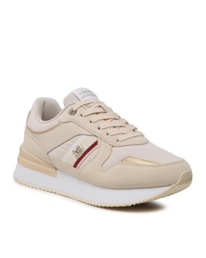 Tommy Hilfiger Sneakersy Corp Webbing Runner Gold FW0FW07383 Beżowy
